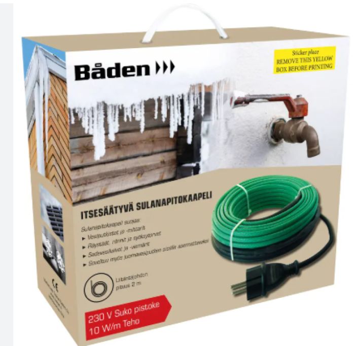 Baden Itsesaatyva sulanapitokaapeli 6 m 995-1508 Baden Itsesaatyva sulanapitokaapeli 6 m 995-1508