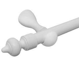 Pisla Isoäidintanko puu/valk. 28mm/200cm 60101080