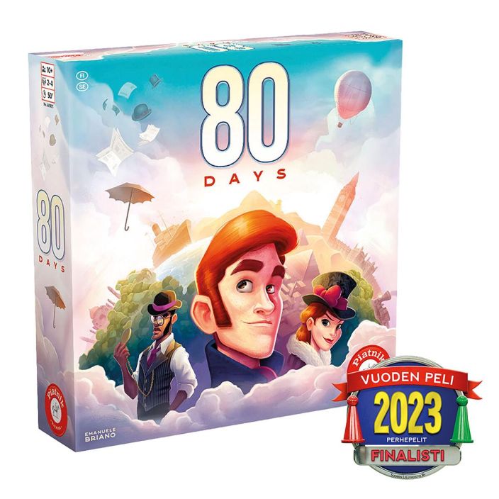 80 days -lautapeli Onnistutko matkustamaan maailman ympari 80 paivassa kuin Phileas Fogg? Matkusta maanosasta toiseen,