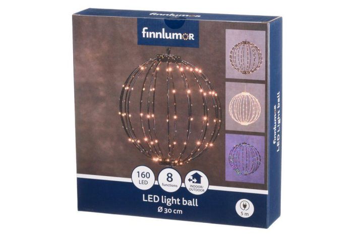 Finnlumor Valokoriste Pallo 30cm 160LED 641240 tuotekuva 1