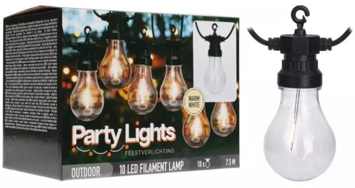 Party valoketju 10led LE2100170 992-1002