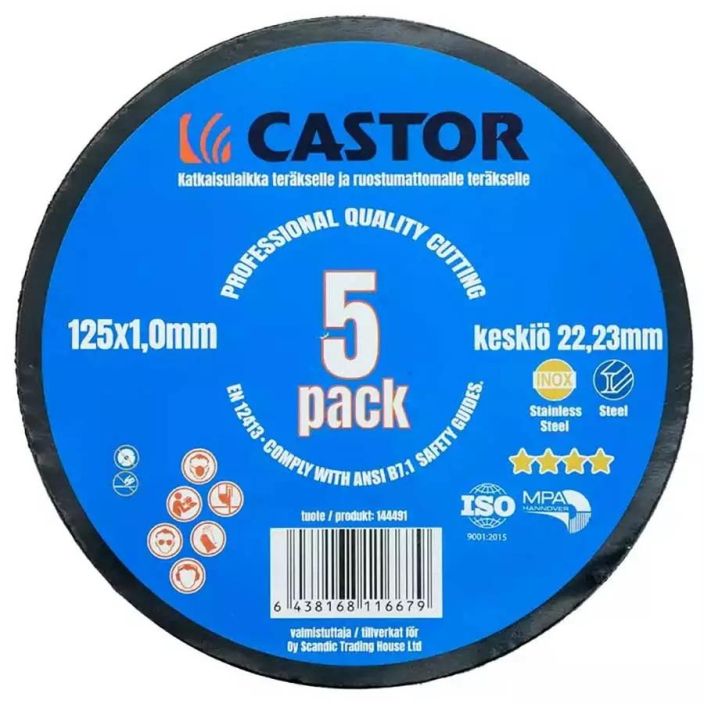 Katkaisulaikka 5kpl metalli/RST 125x1.0x22.2mm 144491 995-1364
