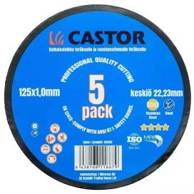 Castor Katkaisulaikka 5kpl metalli/RST 125x1.0x22.2mm 144491