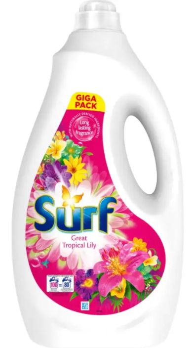 Surf pyykinpesuneste 4L tropical lily T120215 910-1051 Surf pyykinpesuneste 4L tropical lily T120215 910-1051