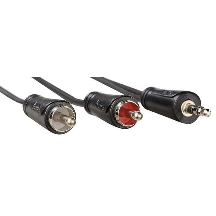 HAMA Cable Audio 3.5-2x RCA Black 1.5m 90205110 tuotekuva 1