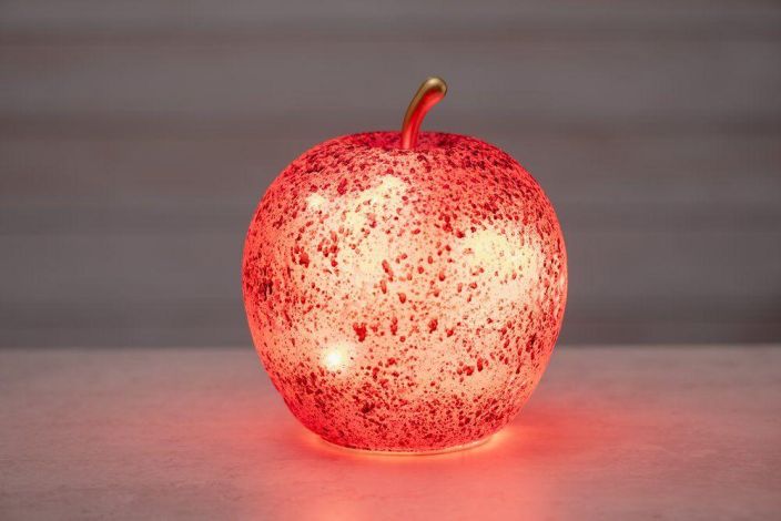 Finnlumor Lasiomena LED-valoilla Punainen Finnlumor Lasiomena LED-valoilla Punainen