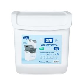 Sini Kierrätysastia L valk. 3580
