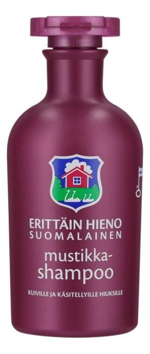 Erittain Hieno Suomalainen mustikkashampoo 300ml 950-093 Erittain Hieno Suomalainen mustikkashampoo 300ml 950-093
