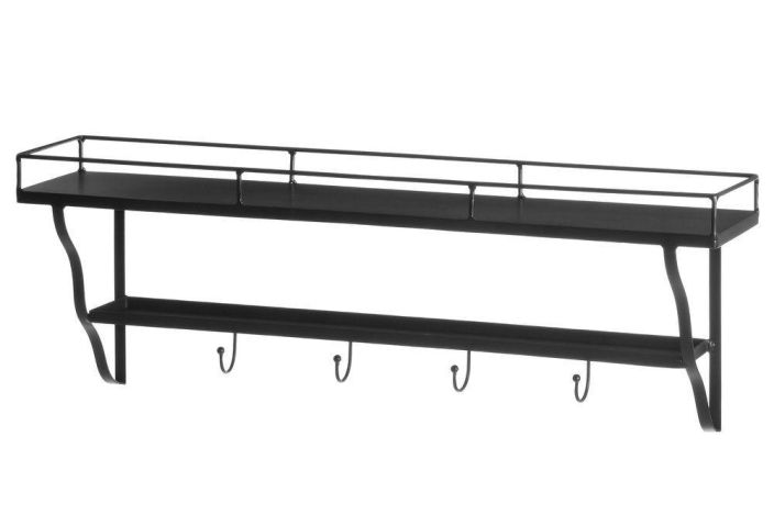 4Living metallihylly koukuilla 607328 4Living metallihylly koukuilla 607328