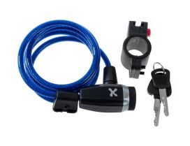 GTX spiraalilukko sininen 8mm 150cm