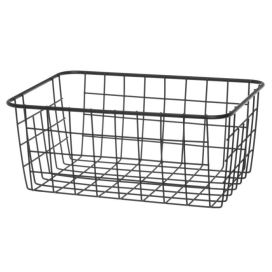 4Living 4Living Säilytyskori Nova musta 28x22x12,5cm 642758