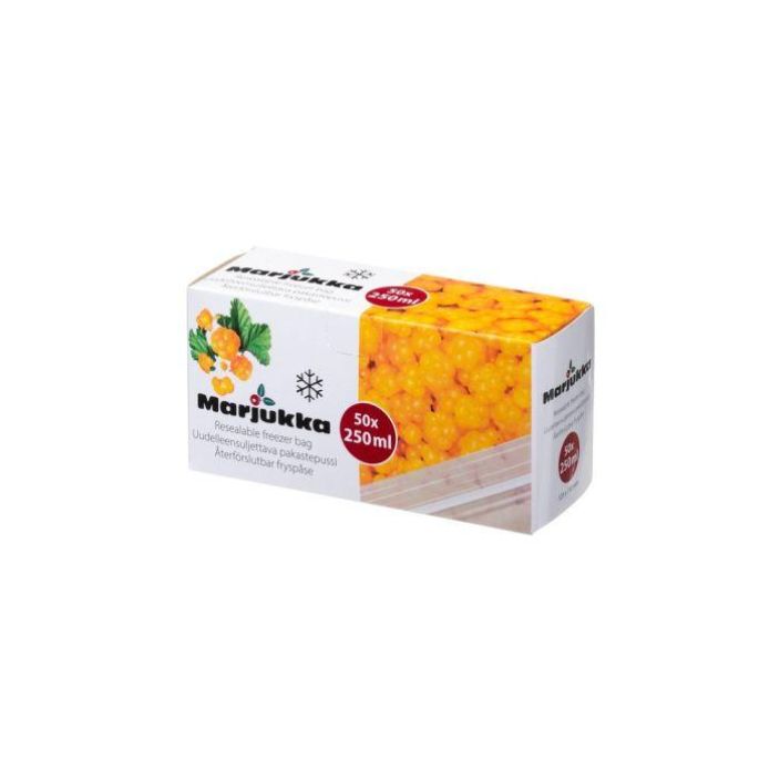 Marjukka pakastepussi avaa-sulje 250ml 50kpl 627686 924-3330