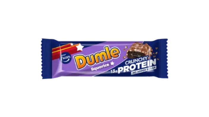 Fazer proteiinipatukka Dumle liquorice 45g 709323 Dumle Crunchy Lakritsi Protein patukka yhdistaa pehmean Dumle Fazer proteiinipatukka Dumle liquorice 45g 709323 Dumle Crunchy Lakritsi Protein patukka yhdistaa pehmean Dumle