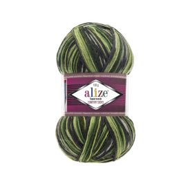 Alize Superwash 2696 Kirjava vihreä 100g