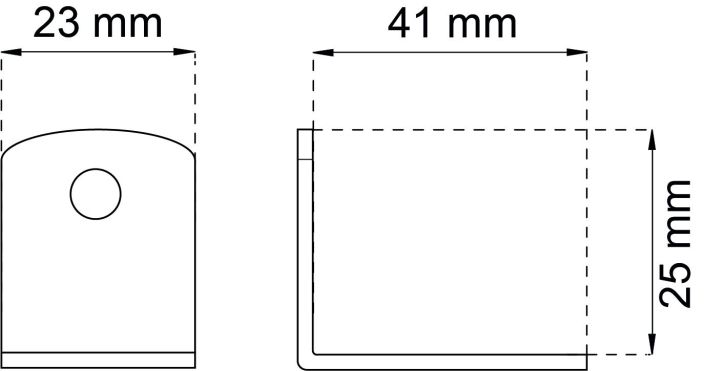 Kalustekulma 501 41x23 valk. 76356K tuotekuva 1