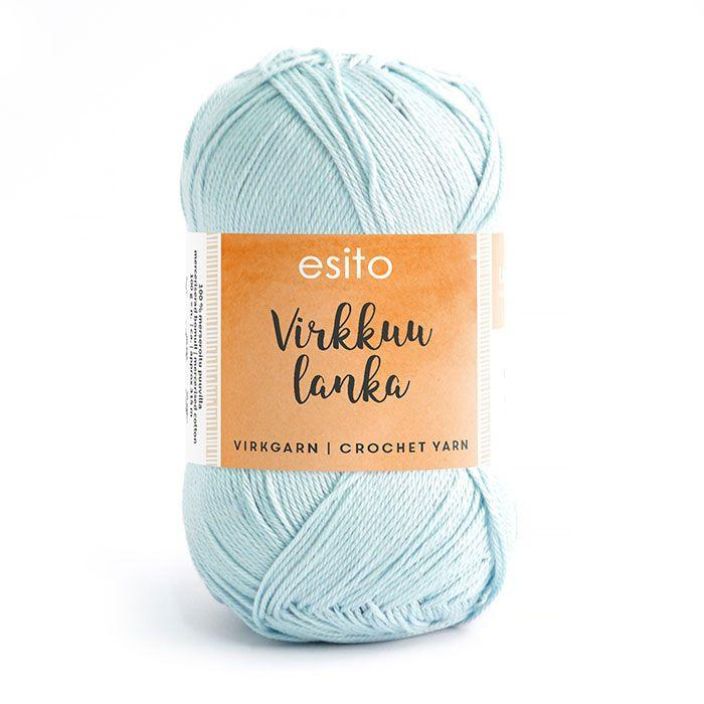 Esito virkkuulanka 9050 vaaleansininen 100g EVL-9050