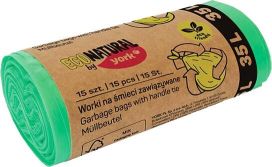 Roskapussi ECO kahvallinen 35L/15kpl 