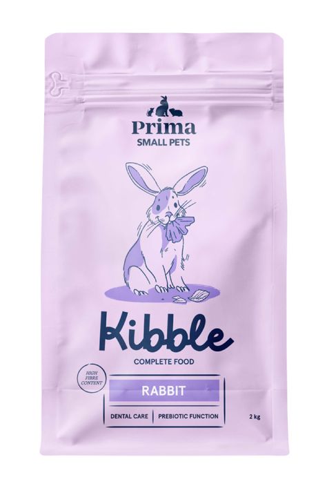 Prima Small Pets Kibble taysravinto kaneille 2kg Korkea kuitupitoisuus. Sisaltaa prebiootteja. Hyvaksi iholle ja turkille.