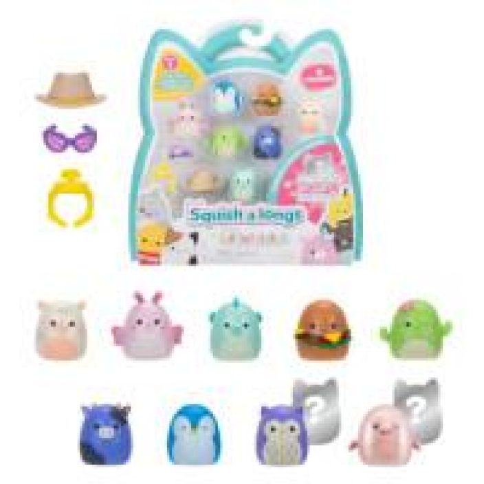 Squish-a-longs 2,5 cm hahmo 8 kpl 2420121 tuotekuva 1