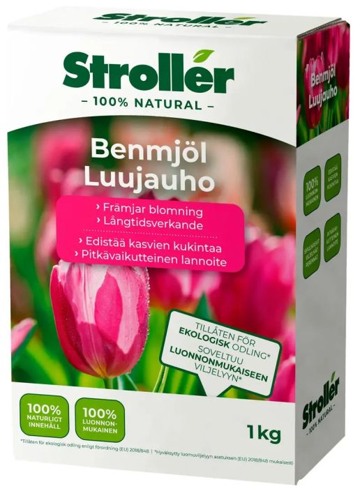 Stroller Luujauho 1kg Stroller 100% Natural Luujauho saa kukat kukoistamaan! Luujauhosta vapautuu hitaasti kasvin kukinnan Stroller Luujauho 1kg Stroller 100% Natural Luujauho saa kukat kukoistamaan! Luujauhosta vapautuu hitaasti kasvin kukinnan
