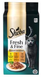 Sheba Fresh&Fine siipikarjalajitelma kastikkeessa 6x50g