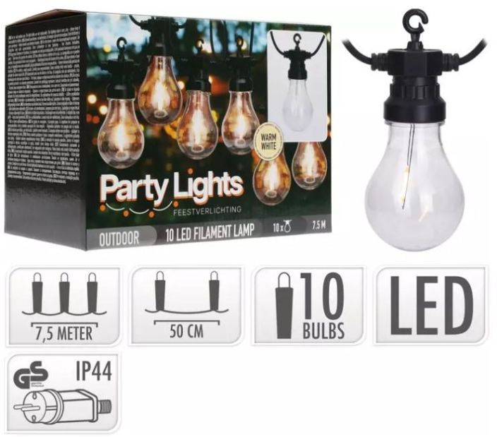 Party valoketju 10led LE2100170 tuotekuva 1