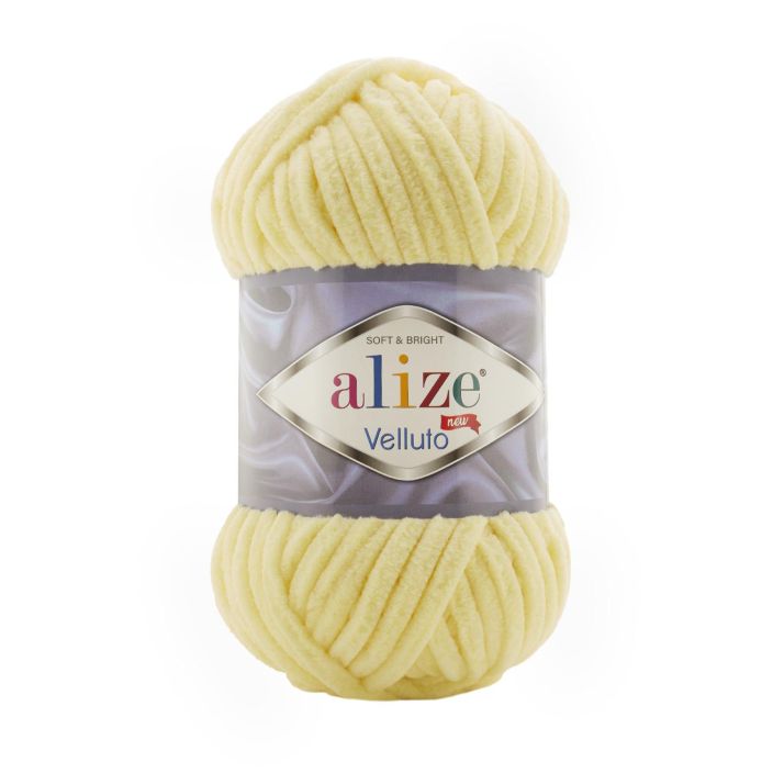 Alize velluto lanka 100g vaaleankeltainen 013 AVE-013 912-064 013