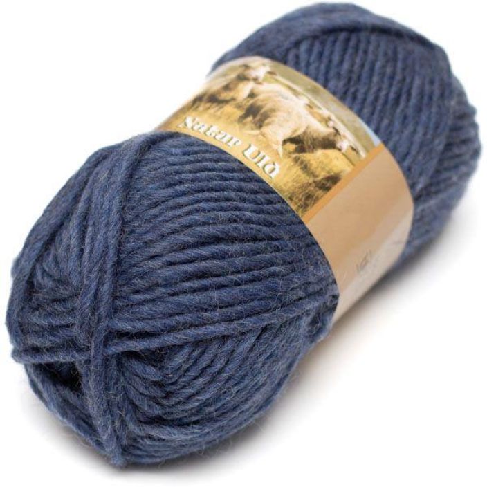 Hjertegarn Natur Uld 0525 Meleerattu tummansininen 100g HNU-0525