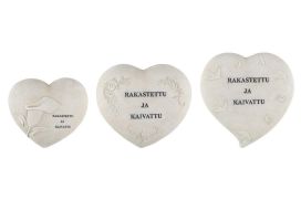 4Living Sydän tekstillä rakastettu ja kaivattu