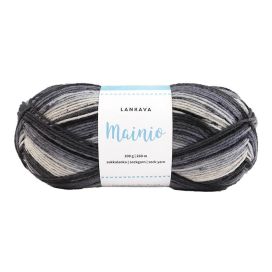 Lankava Lankava Mainio sukkalanka 5075 Tuhka 100g MAINIO-5075 POISTUU