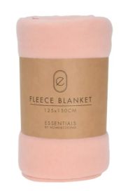 Fleece huopa roosa 125x150cm