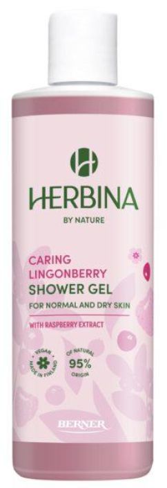 Herbina suihkugeeli Caring Lingonberry 250ml 957-173