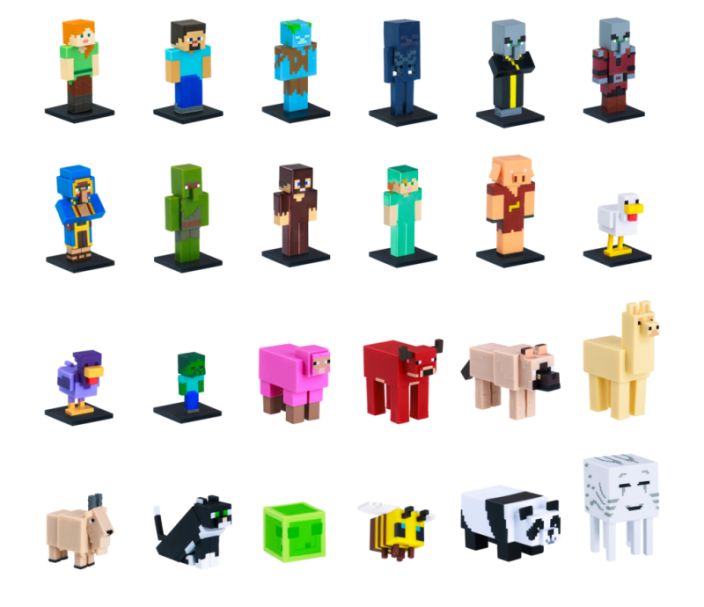 Minecraft 3D 6 cm hahmo 1 kpl yllätyspakkaus tuotekuva 1 Minecraft 3D 6 cm hahmo 1 kpl yllätyspakkaus tuotekuva 1