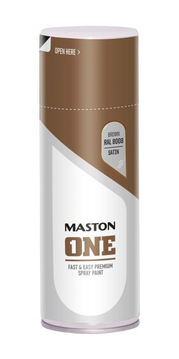 Spraymaali One ruskea 400ml 1108008S 908-554