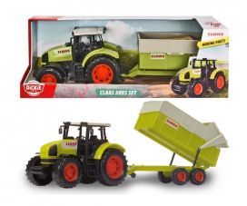 Dickie toys Claas Ares traktori perävaunulla 203739000