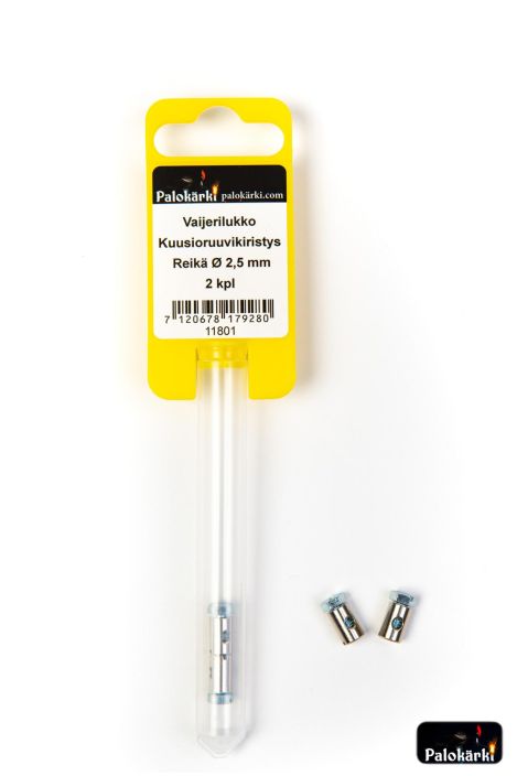 Vaijerilukko kuusior. Ø 2,5mm 2kpl 11801 980-3122