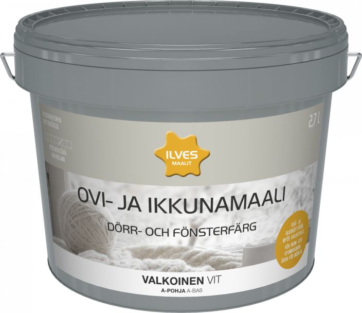Ilves ovi- ja ikkunamaali A-pohja valk. 2,7L IL8834 920-616