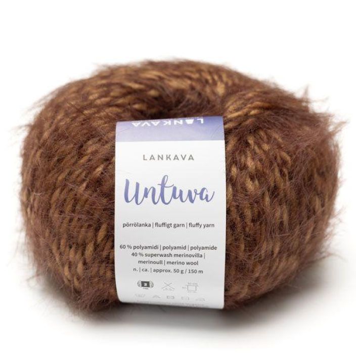 Lankava Untuva porrolanka 41 ruskea 50g UNTUVA-41