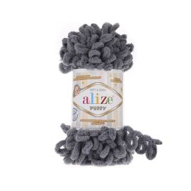 Alize Puffy 87 Tummanharmaa 100g