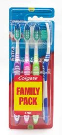 Colgate hammasharja Extra Clean 4-pack
