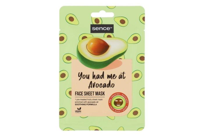 Sence kasvonaamio Do the Avocado Ihoa rauhoittava, avokadouutetta ja hyaluronihappoa sisaltava kasvonaamio