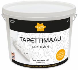 Ilves tapettimaali A-pohja valkoinen 3,6L