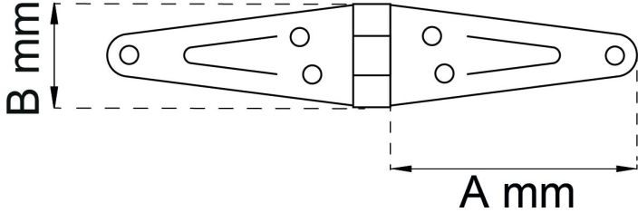 A-sarana 714 sähkösinkitty 116 mm 10163 tuotekuva 1