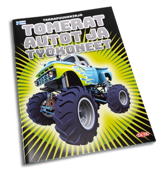 Komeat autot ja työkoneet tarrakirja 40947 tuotekuva 1
