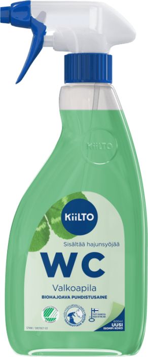 Kiilto wc puhdistaja valkoapila spray 600ml biohajoava 21870241 970-359 spray 600ml Kiilto wc puhdistaja valkoapila spray 600ml biohajoava 21870241 970-359 spray 600ml
