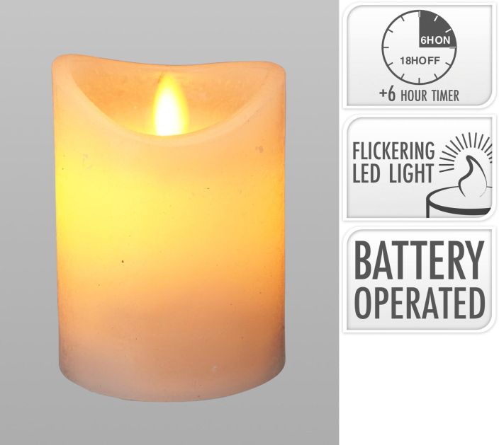 Led-kynttila liekilla 75x100mm ajastin AX5442000 Led-kynttila liekilla 75x100mm ajastin AX5442000