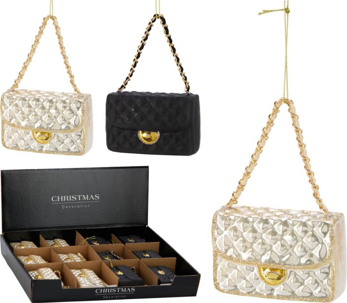 Kuusenkoriste kasilaukku 8cm ABR221780 Kuusenkoriste kasilaukku 8cm ABR221780