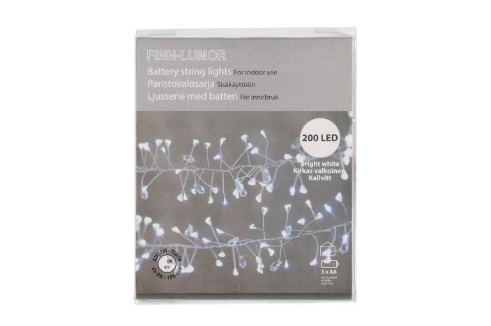 Finnlumor Paristovalosarja cluster 200Led valk 606762 tuotekuva 1