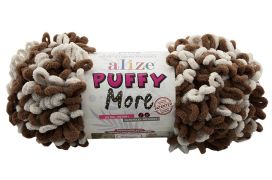 Alize Alize Puffy More 6627 ruskea / vaalea beige 150g APMO-6627