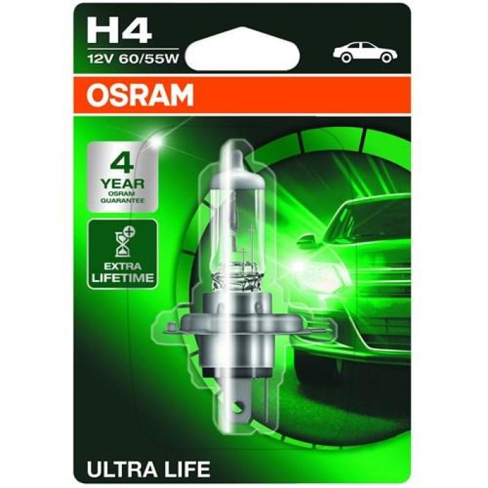 Osram H4 ultra life 12V 60/55W 10-64193ULT-01B 908-1689